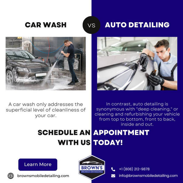 What's the difference between a car wash and a car detail - mobile detailing honolulu